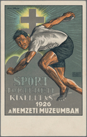 Ansichtskarten: Motive / Thematics: SPORT, Ausstellung Zur Sportgeschichte Ungarns 1926, Signierte K - Altri & Non Classificati