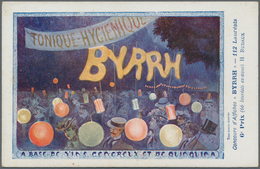 Ansichtskarten: Motive / Thematics: WERBUNG / REKLAME, "Byrrh", Französischer Aperitif, Dekorative R - Altri & Non Classificati