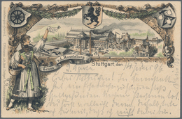 Ansichtskarten: Baden-Württemberg: STUTTGART, "Gruss Von Der Ausstellung 1896", Privatganzsache 5 Pf - Other & Unclassified