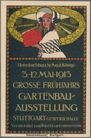 Ansichtskarten: Baden-Württemberg: STUTTGART, Grosse Frühjahrs Gartenbau-Ausstellung 1913, Offiziell - Sonstige & Ohne Zuordnung