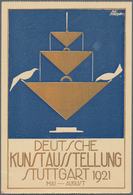 Ansichtskarten: Baden-Württemberg: STUTTGART, "Deutsche Kunstausstellung Stuttgart 1921", Postalisch - Andere & Zonder Classificatie