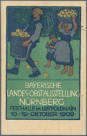 Ansichtskarten: Bayern: NÜRNBERG, "Bayerische Landes-Obst-Ausstellung Nürnberg - Festhalle Im Luitpo - Autres & Non Classés