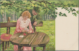 Ansichtskarten: Künstler / Artists: MAILICK, Alfred (1869-1946), Deutscher Jagd-, Landschaft- Und Po - Zonder Classificatie