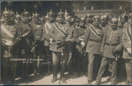 Ansichtskarten: Politik / Politics: DEUTSCHES REICH 1922, 5 Echtfotokarten "Hindenburg In München 21 - Figuren