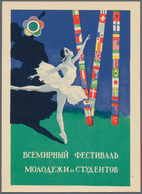 Ansichtskarten: Politik / Politics: RUSSLAND, 25 Kolorierte Sowjetische Propagandakarten Zu Jugend- - Figuren