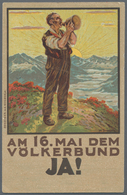 Ansichtskarten: Politik / Politics: VÖLKERBUND / UNO, 19 Historische Ansichtskarten Zur Gründung Des - Figuren