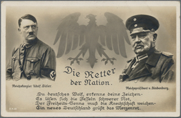 Ansichtskarten: Propaganda: 1924/1943 Ca., Der Führer Adolf HITLER Auf 75 Historischen Ansichtskarte - Partiti Politici & Elezioni