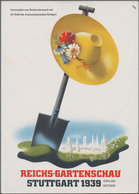 Ansichtskarten: Propaganda: 1933/1939, 22 Ausstellungs- Und Propagandakarten Aus STUTTGART, Mit Plak - Partiti Politici & Elezioni