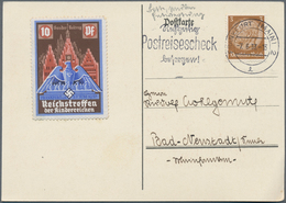 Ansichtskarten: Propaganda: 1937, "Reichstreffen Der Kinderreichen Frankfurt Am Main 1937", Komplett - Partiti Politici & Elezioni