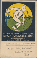 Ansichtskarten: Motive / Thematics: SPORT, 7 Dekorative Historische Ansichtskarten Münchner Sportver - Altri & Non Classificati