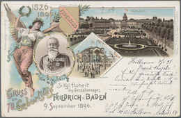 Ansichtskarten: Baden-Württemberg: BADEN-WÜRTTEMBERG, Schöne Partie Mit Etlichen Sehr Frühen Federze - Sonstige & Ohne Zuordnung