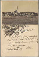 Ansichtskarten: Bayern: LITHOGRAPHIEN, Kleine Partie Mit 13 Frühen Lithographien Aus Den Jahren 1893 - Altri & Non Classificati