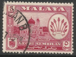 Negri Sembilan (Malaysia). 1957-63 Arms. 5c Used SG 71 - Negri Sembilan