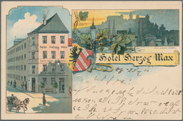 Ansichtskarten: Bayern: NÜRNBERG (8500): 1898/1935 Ca., Gastronomie & Hotellerie, Sammlung Von Ca. 1 - Altri & Non Classificati