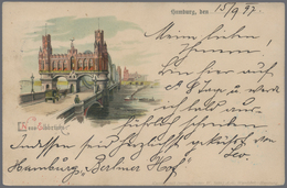 Ansichtskarten: Hamburg: 1897-1909: Partie Von 24 Frühen Ansichtskarten, Gebraucht Oder Ungebraucht, - Otros & Sin Clasificación