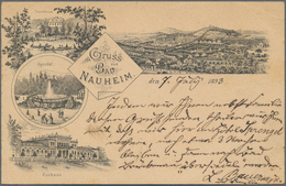 Ansichtskarten: Hessen: BAD NAUHEIM (alte PLZ 6350), 11 Historischen Ansichtskarten Ab 1892 Mit Früh - Sonstige & Ohne Zuordnung