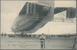 Ansichtskarten: 1930 - 1958 (ca.), Posten Von über 40 Ansichtskarten, Dabei Zeppelin, Kakao-werbung, - 500 Cartoline Min.