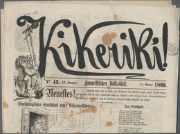 Varia (im Ansichtskartenkatalog): ZEITSCHRIFTEN, 39 Ausgaben Der Wiener Satirezeitschrift KIKERIKI M - Altri & Non Classificati