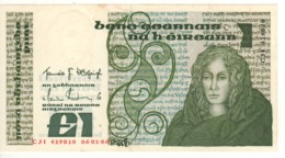 IRELAND 1 Pound   P70c   Dated 06-01-1986   AU/UNC - Irlanda