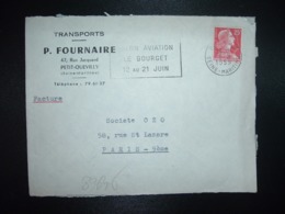 LETTRE TP M. DE MULLER 25F OBL.MEC.8-2 1959 ROUEN RP SEINE MARITIME (76) TRANSPORTS P. FOURNAIRE PETIT-QUEVILLY - Altri & Non Classificati