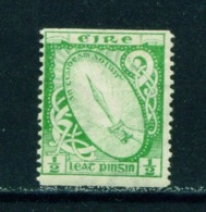 IRELAND  -  1934 Coil Stamp 1/2d Mounted/Hinged Mint - Ongebruikt