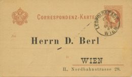 ÖSTERREICH 1883 2 Kr Kaiser Franz Joseph GA-Postkarte M. Selt. Privater Zudruck - Autres & Non Classés