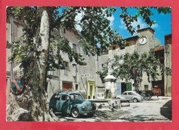 CPSM -   Auriol - 13 -(B.-du-Rh.) - Place Ste Barbe (auto,voiture Renault 4 Cv ) - Auriol