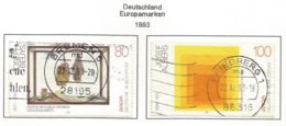 BRD 1993  Mi.Nr. 1673 / 1674 , EUROPA CEPT - Zeitgenössische Kunst - Gestempelt / Fine Used / (o) - 1993