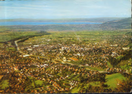 Austria - Postcard Used 1990 - View From Karrenseilbahn Mountain Station On Dornbirn And Lake Constance - 2/scans - Dornbirn