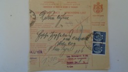 D168151  Yugoslavia - Parcel Card 1939 - Beograd -Novi Sad -Serbia - Autres & Non Classés