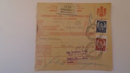 D168160  Yugoslavia - Parcel Card 1939- Petrovgrad Zrenjanin - Novi Sad  -Serbia - Autres & Non Classés