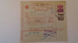 D168161  Yugoslavia - Parcel Card 1939- ZAGREB (Croatia) - Novi Sad  -Serbia (Droguerie SOA) - Altri & Non Classificati