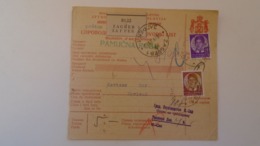 D168165  Yugoslavia - Parcel Card 1939 - Zagreb (Croatia)   - Novi Sad  -Serbia - Other & Unclassified