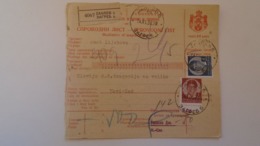 D168166  Yugoslavia - Parcel Card 1938 - Zagreb (Croatia)   - Novi Sad  -Serbia - Otros & Sin Clasificación
