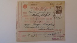 D168173  Yugoslavia - Parcel Card 1938  Vrhnika (Slovenia)   - Novi Sad  -Serbia - Other & Unclassified