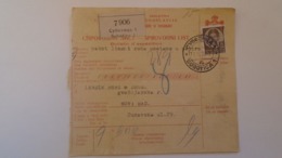 D168176 Yugoslavia - Parcel Card 1938 Subotica - Novi Sad  -Serbia - Other & Unclassified