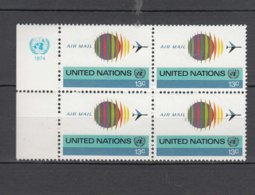 NATIONS  UNIES  NEW-YORK  1974  PA    N° 19   NEUFS**   CATALOGUE YVERT&TELLIER - Poste Aérienne