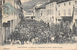 88-RAON-L'ETAPE-31 JUILLET 1907- ENTERREMENT DE THIRION, DEFILE DU CORTEGE - Raon L'Etape