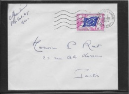 Timbres De Service - Conseil De L'Europe Sur Lettre - Storia Postale