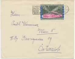 BELGIEN 1958 5 Fr Pavillon Telexpo EF „DIERENMISHANDELING VERNEDERT DE MENS“ - Targhette