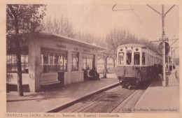 NEUVILLE SUR SAONE       TERMINUS DU TRAMWAY    LYON NEUVILLE  + BEL AFFRANCHISSEMENT - Neuville Sur Saone