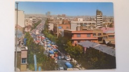 D168199 Iran Teheran Tehran  - Street Scene  -cars Buses   Ca 1970's - Iran