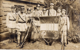 CPA 2773 - MILITARIA - Carte Photo Militaire - Soldats Du 148 è Rgt D'Infanterie Avec Le Drapeau Du Régiment - MULHOUSE - Personaggi