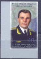 2019. Russia, Abkhazia, Space, 85th Birth Anniv. Of Yurii Gagarin, 1v Imperforated, Mint/** - Ungebraucht