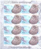 2019. Russia, Abkhazia, Archaeology, Marine LIfe, Mollucs, Sheetlet Imperforated, Mint/** - Unused Stamps