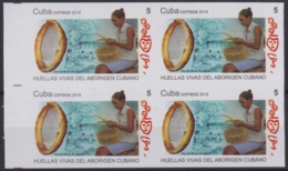 2019.70 CUBA 2019 MNH 5c IMPERFORATED PROOF HUELLAS DE ABORIGEN CUBANO ARQUEOLOGIA ARCHEOLOGY. - Geschnittene, Druckproben Und Abarten