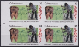2019.76 CUBA 2019 MNH 30c IMPERFORATED PROOF MUÑECA DE BARRO HUELLAS DE ABORIGEN CUBANO ARQUEOLOGIA ARCHEOLOGY. - Geschnittene, Druckproben Und Abarten