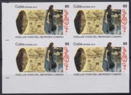 2019.77 CUBA 2019 MNH 85c IMPERFORATED PROOF CEMI DE YUCA HUELLAS DE ABORIGEN CUBANO ARQUEOLOGIA ARCHEOLOGY. - Geschnittene, Druckproben Und Abarten