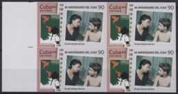 2019.83 CUBA 2019 MNH IMPERFORATED PROOF 90c CINE MOVIE ERNESTO DARANAS. CONDUCTA. - Imperforates, Proofs & Errors