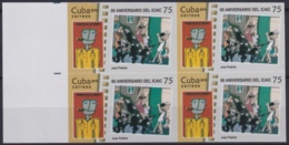 2019.87 CUBA 2019 MNH IMPERFORATED PROOF 75c CINE MOVIE JUAN PADRON VAMPIROS EN LA HABANA - Geschnittene, Druckproben Und Abarten